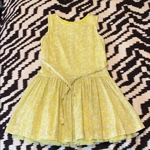 Gaps Kids Yellow Floral Dress, Size M